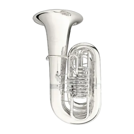Tuba B&S PT-6 Perantucci 3098 Prateado 5 Cilindros - Sanganxa.com