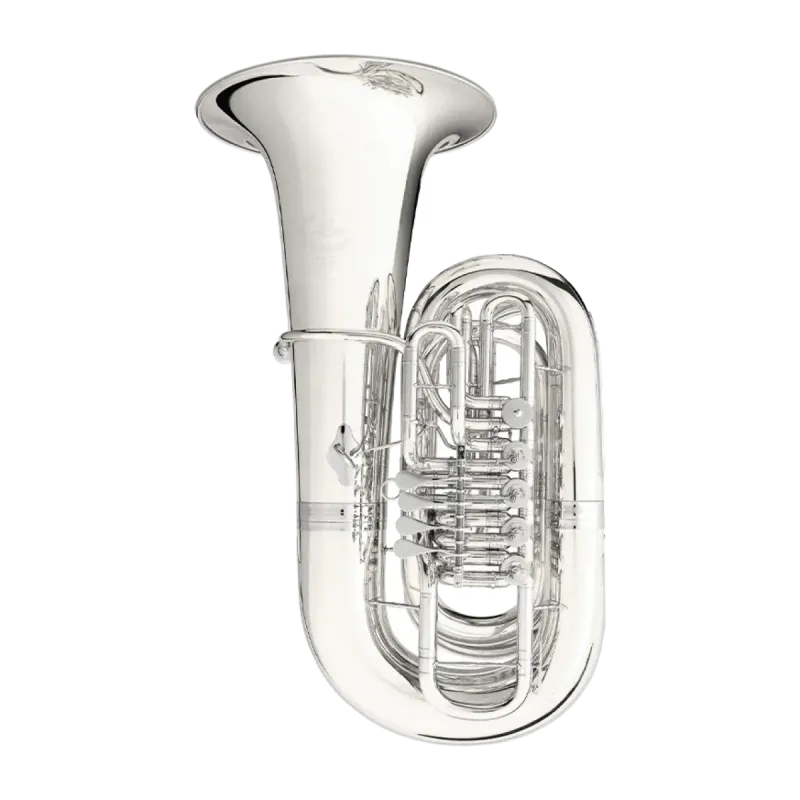 Tuba B&S PT-6 Perantucci 3098 Prateado 5 Cilindros - Sanganxa.com