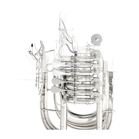 Tuba B&S PT-6 Perantucci 3098 Prateado 5 Cilindros - Sanganxa.com