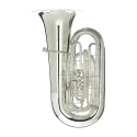 Tuba Melton 5450 S Thor 5/4 Pistões com acabamento prateado - Sanganxa.com
