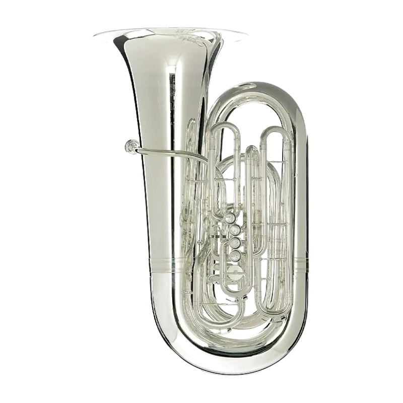 Tuba Melton 5450 S Thor 5/4 Pistões com acabamento prateado - Sanganxa.com