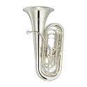 Tuba Yamaha YCB-621 S Banhada a Prata em Dó 3/4 - Sanganxa.com