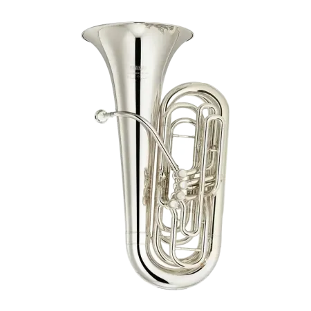 Tuba Yamaha YCB-621 S Banhada a Prata em Dó 3/4 - Sanganxa.com