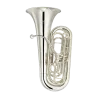 TUBA YAMAHA YCB-621 S BANHADA A PRATA EM DÓ 3/4