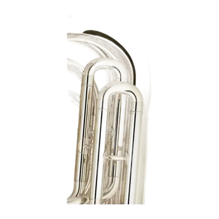 Tuba Yamaha YCB-621 S Banhada a Prata em Dó 3/4 - Sanganxa.com