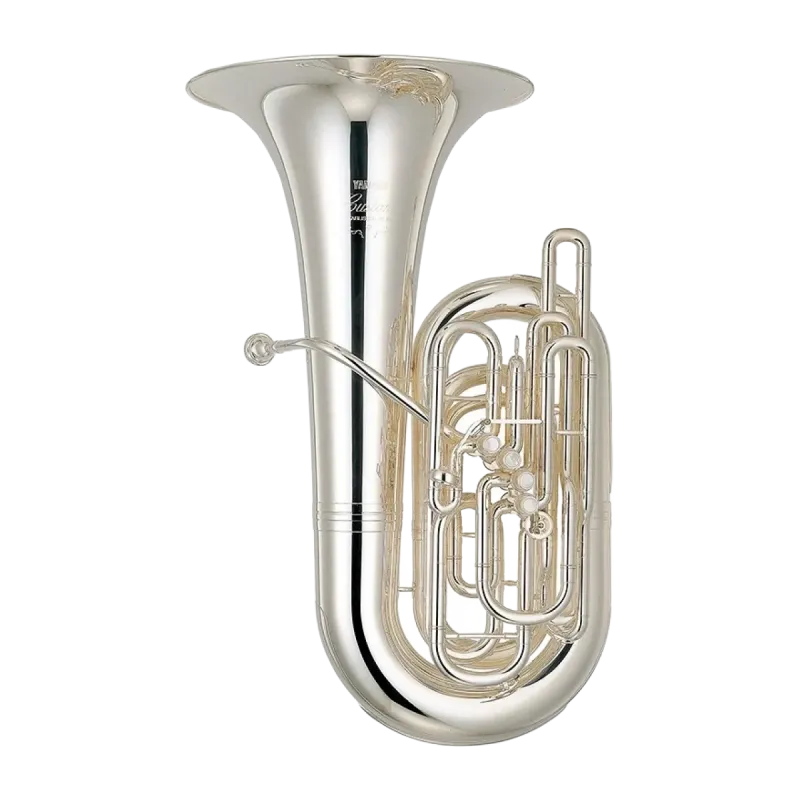 YAMAHA YCB-822 S TUBA BANHADA A PRATA EM C -  sanganxa.com