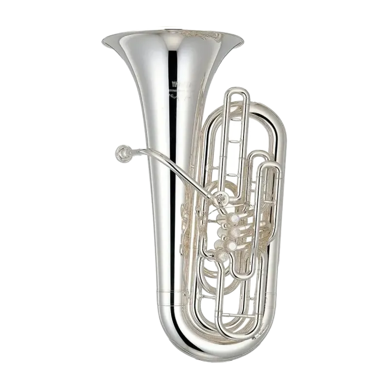 TUBA YAMAHA YFB-621 S CUSTOM 3/4 PLATEADA EN FA - 1