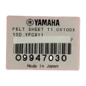 Folha de feltro YAMAHA O9947030 T1.0X100X100 - sanganxa