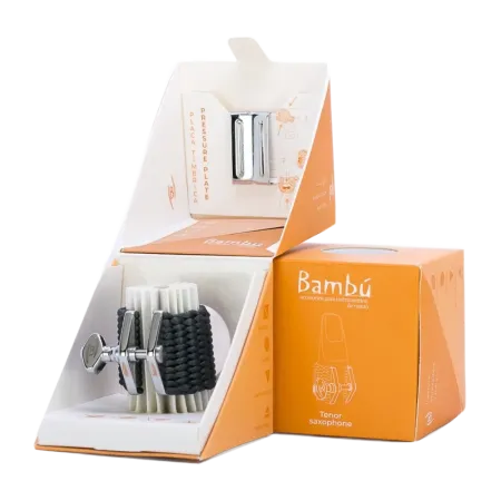 Abraçadeira para Saxofone Tenor Bambu Nova Cinza Grafite - Bambu Nova Cinza Grafite Sanganxa.com