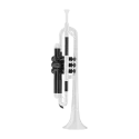 Trompete ABS Bb Branco - Sanganxa.com
