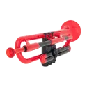 Trompete Ptrumpet ABS Bb Vermelho - Sanganxa.com