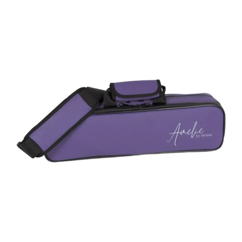 ESTUCHE FLAUTA TRAVESERA ORTOLA 390 BRG SERIE AMELIE MORADO