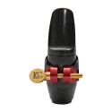 Braçadeira para Saxofone Soprano BG LDSB Duo Lacado Preto - Sanganxa.com