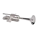 Trompete em Dó Adams C2L Custom Series 0.50 Prateado - Sanganxa.com