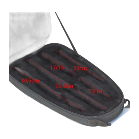 Estojo para flauta e flautim Ortola 8440 FSH Preto/Azul - Saganxa.com