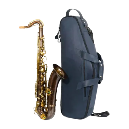 Funda para Saxo Tenor MG Cuero Natural - Sanganxa.com