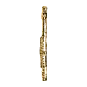 Flauta de pino Ouro 18K Gmusical | Sanganxa Music Store