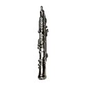 Pin Oboe Negro G Musical