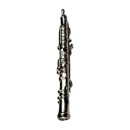 Pin Oboe Negro G Musical