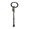 Porta-chaves Clarinete GMUSICAL Níquel - sanganxa.com