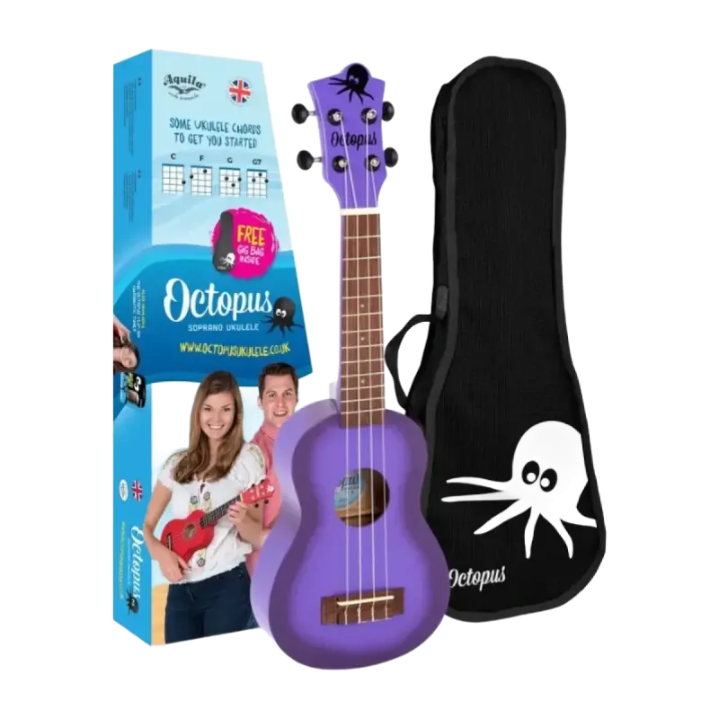 Ukulele Soprano Octopus UK205 PUB Roxo -Sanganxa.com