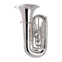 TUBA ADAMS 4/4 4 PISTONES+1 CILINDRO PLATEADA EN DO - 2