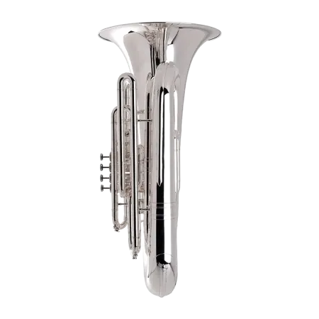 TUBA ADAMS 4/4 4 PISTONES+1 CILINDRO PLATEADA EN DO - 4