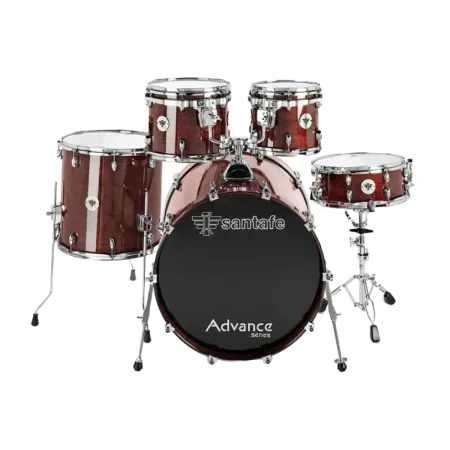 Bateria Santafe Set Advance Red - Sanganxa Music Store