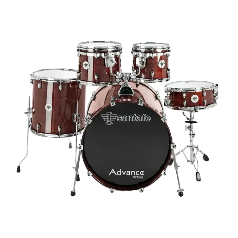 Bateria Santafe Set Advance Red - Sanganxa Music Store