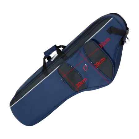 Estojo para Saxofone Barítono Ortolá 4066 LBS Preto/Azul - Sanganxa.com
