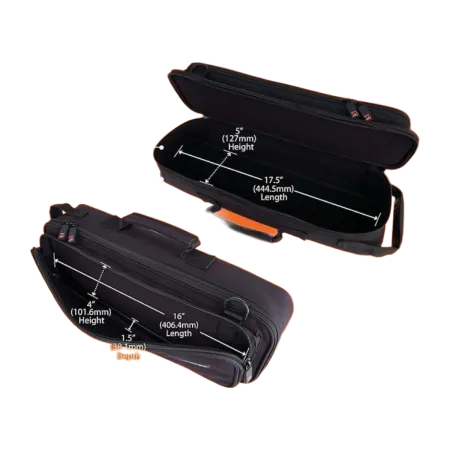 FUNDA PARA ESTUCHE FLAUTA PROTEC A308 NEGRA 6