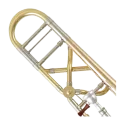 Trombone Bach Artisan A47XPS latão dourado Bb/Fa - Sanganxa.com