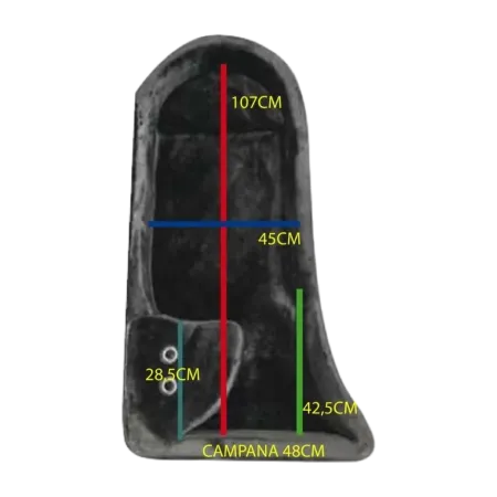 Estojo para tuba Ortola 8023 Mochila rígida e rodas Sanganxa.com