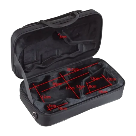 Ortolá 9905 BGD Estojo para Saxofone Soprano Curvo Preto - Preto Sanganxa.com