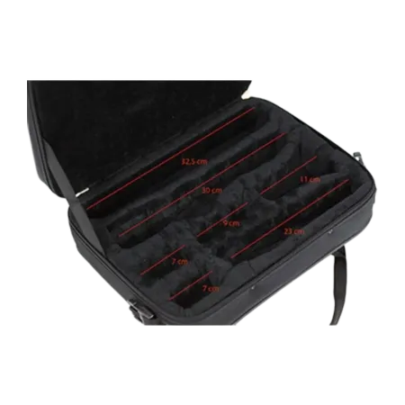 Estojo para clarinete Ref. Ortola Hb186 Pontuação Preto/roxo - Sanganxa.com
