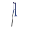 ZO ZCT20 TROMBONE SIMPLES ABS EM AZUL MATE