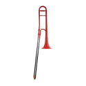 Trombone Zo ABS Único Bb Plano Vermelho -sanganxa-com