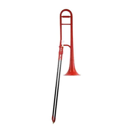 Trombone Zo ABS Único Bb Plano Vermelho -sanganxa-com