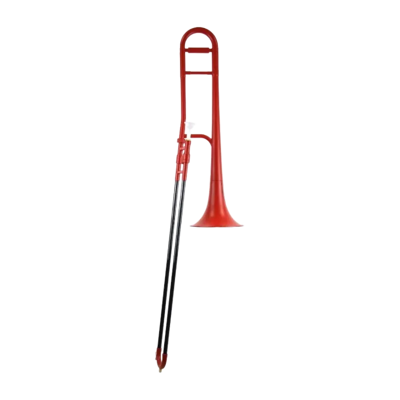 Trombone Zo ABS Único Bb Plano Vermelho -sanganxa-com