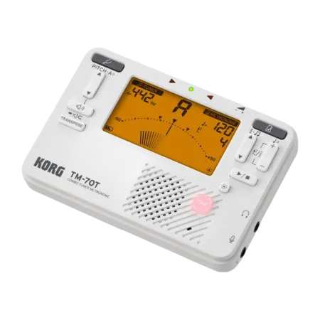 Combo de afinador de metrónomo Korg TM70T Branco - sanganxa.com