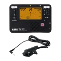Afinador de metrónomo Korg TM70c BK Preto com microfone - sanganxa.com