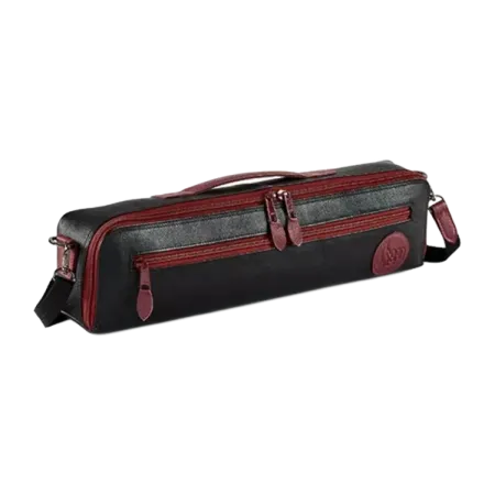 Bolsa para estojo de flauta Gard 166-DML-KY em pele preta borgonha -  sanganxa.com