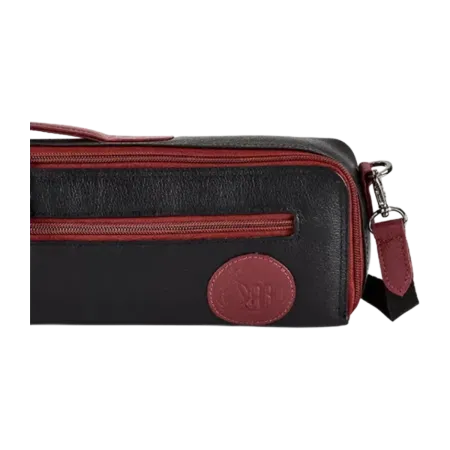 Bolsa para estojo de flauta Gard 166-DML-KY em pele preta borgonha -  sanganxa.com