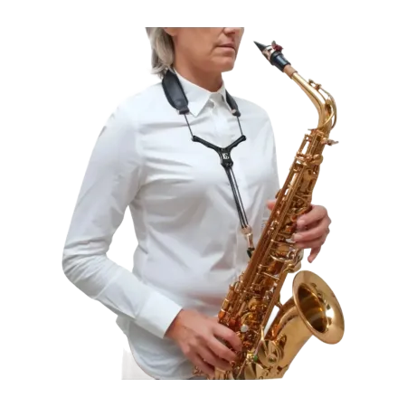 Correia para saxofone BG S20 YBMSH Zen Preto - sanganxa.com