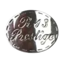 Placa Medallón  Plata Buffet R13 Prestige -sanganxa.com