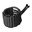abrazadera clarinete bambu una negra