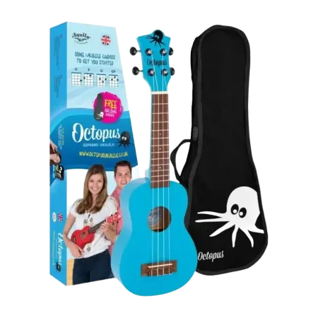 Ukulele Soprano Octopus UK205 LBS Azul Céu -Sanganxa.com