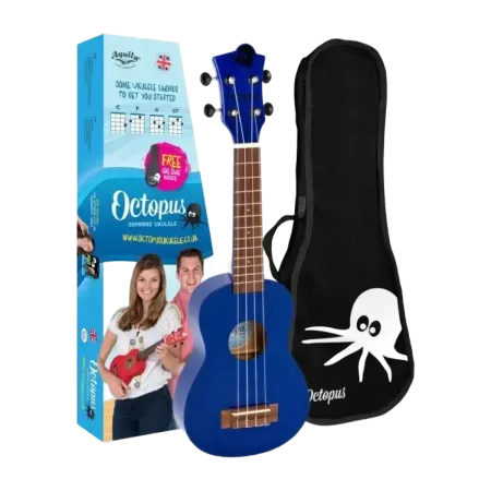 ukelele azul oscuro