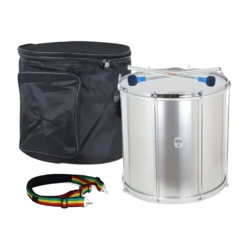 Pack Surdo Izzo 18 "x45cm Iz7996 8 Div Alumínio + Correia + Coldre + Tacos - Sanganxa.com