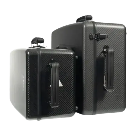 Estojo 4 trompetes Wahnsinn carbono mate e preto